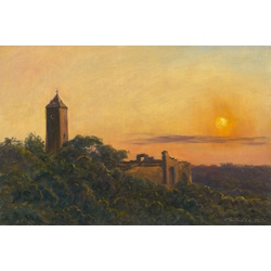 Giebichenstein im Abendlicht