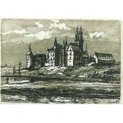 142 Mei&szlig;en bei Nacht 5x7cm