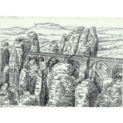 262 S&auml;chsische Schweiz - Bastei 7,5x10 cm