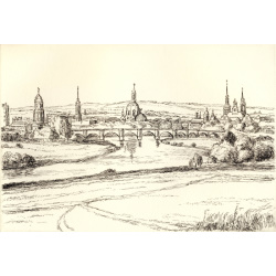 471 Dresden - Waldschl&ouml;&szlig;chenblick 14x20cm