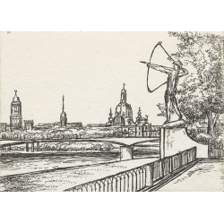 769 Bogensch&uuml;tze Dresden 5x7cm