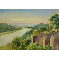 Landschaft bei den alten Steinbr&uuml;chen, Pirna