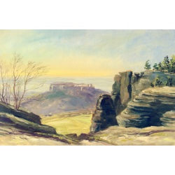 Blick vom Lilienstein im Fr&uuml;hling